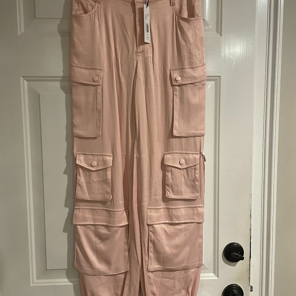 Alice + Olivia Pink Olympia Cargo Pants